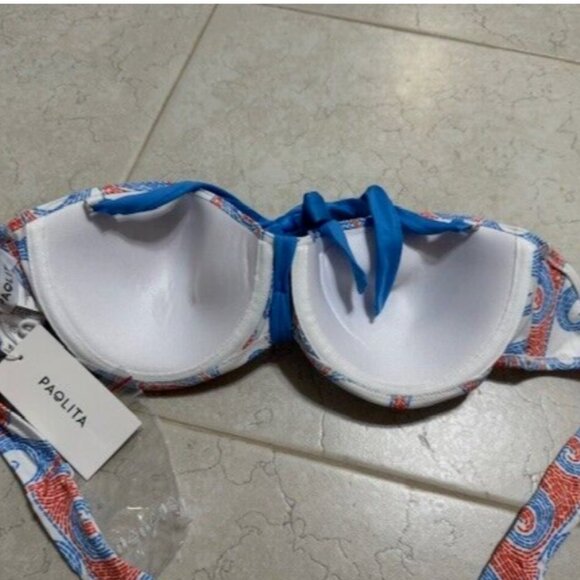 NWT Paolita London Amphritite Eden Top Agra Bottom Sz M New Tags $280 Bikini Set - Picture 7 of 7